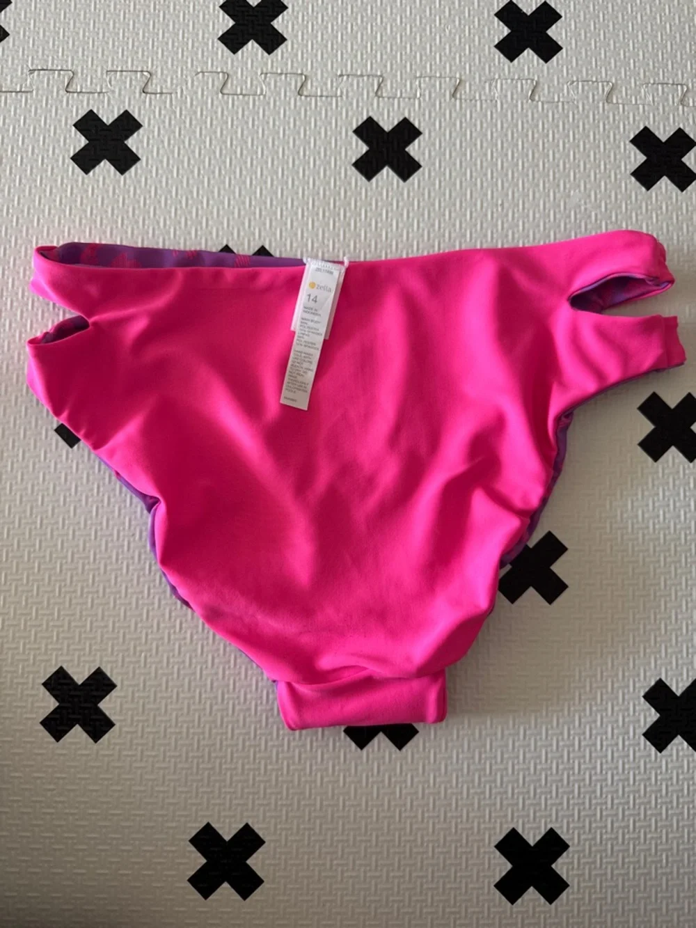 Bright Pink & Purple Swim Bottoms